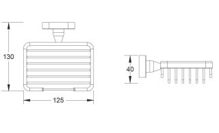 Мыльница Shevanik SG5104 хром